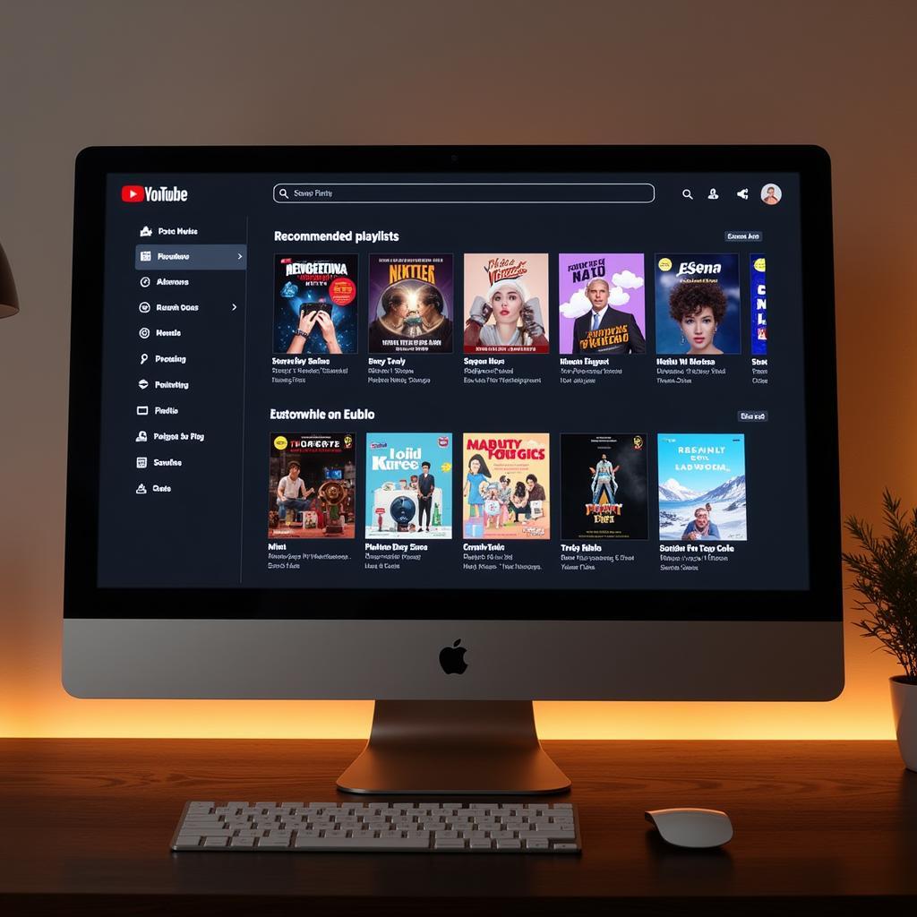 Ứng dụng YouTube Music trên máy tính