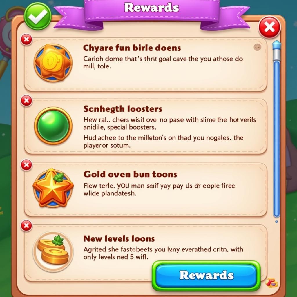 Candy Crush:  Phần Thưởng Hấp Dẫn