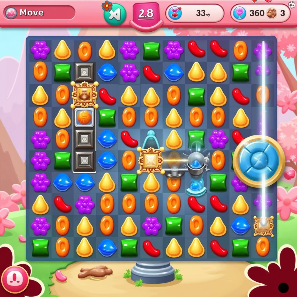 Trò chơi Candy Crush Saga trên điện thoại