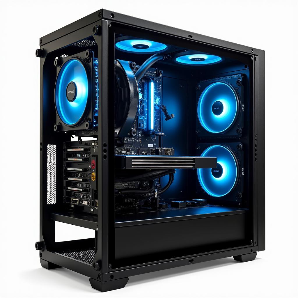 Case máy tính mini ITX gọn gàng, tiện lợi