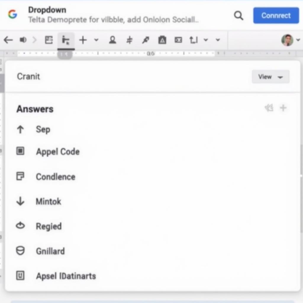 Câu hỏi kiểu chọn trong Google Forms