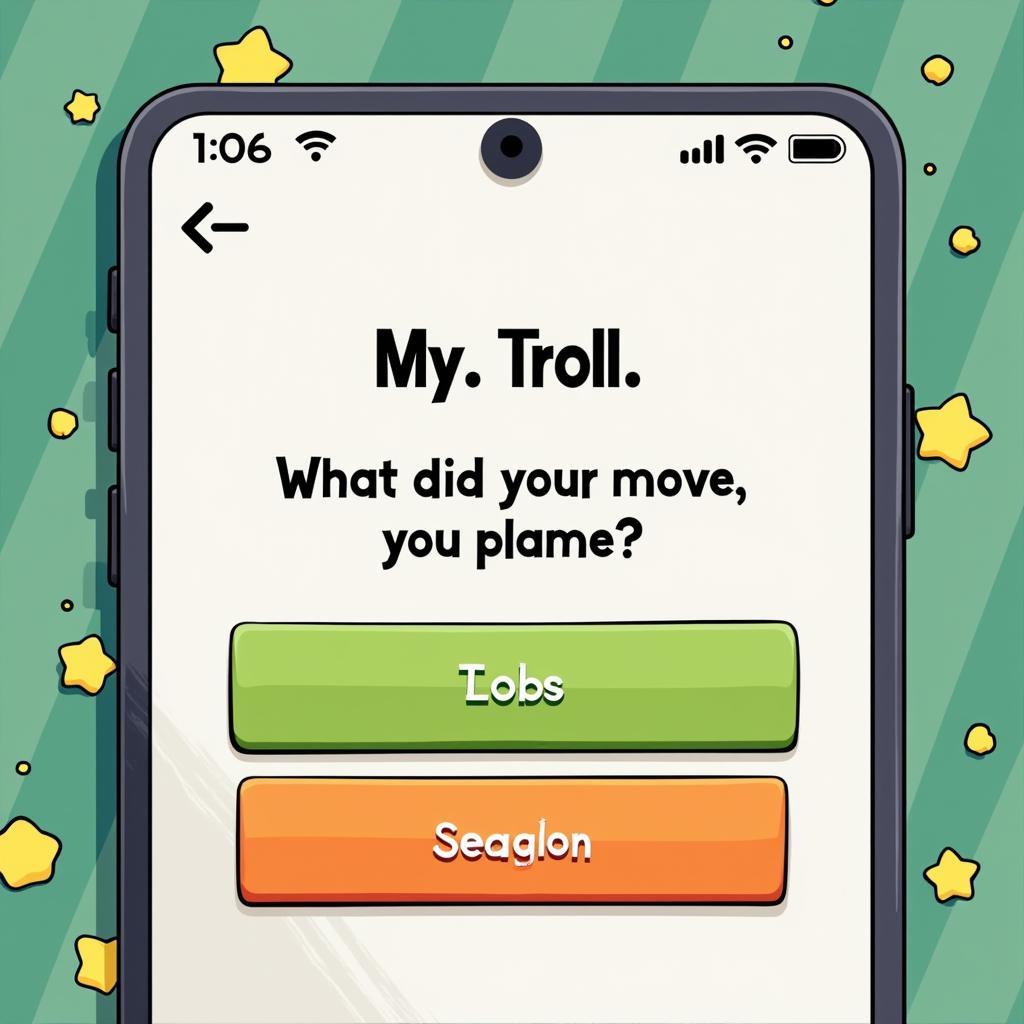 Ảnh minh họa về chấm hỏi troll trong game