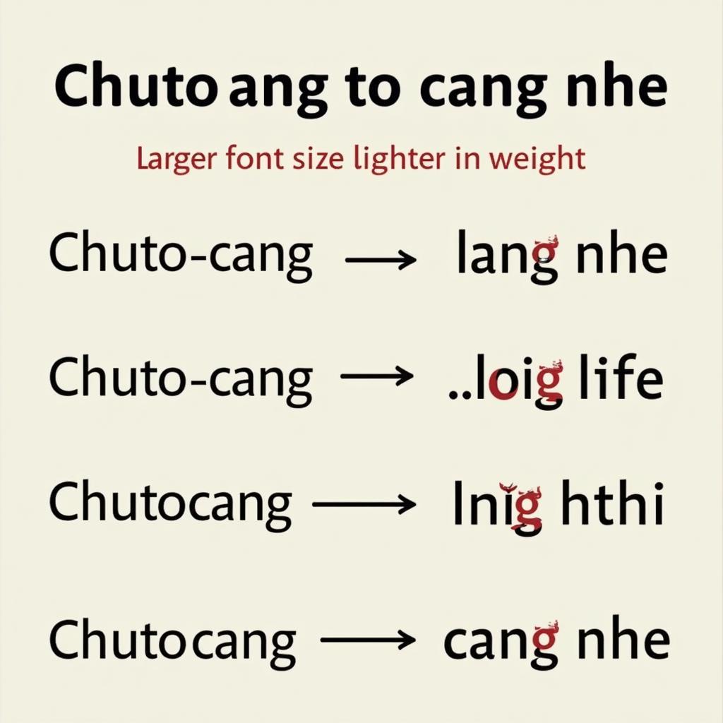 Câu hỏi chữ to càng to càng nhẹ