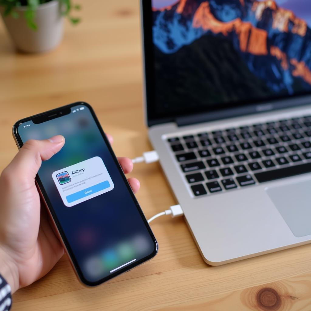 Chuyển ảnh từ máy tính sang iPhone bằng AirDrop