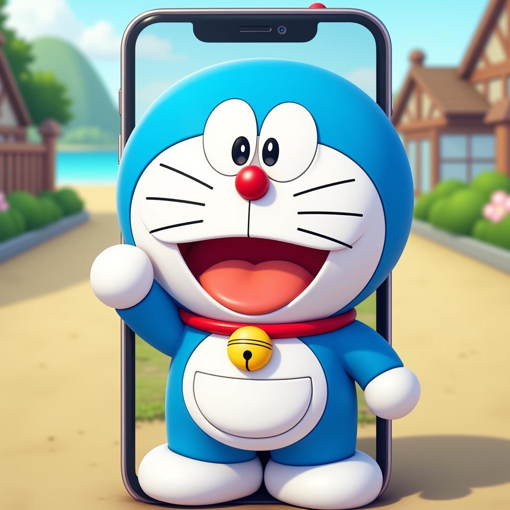 Hình ảnh Doraemon trong game mobile