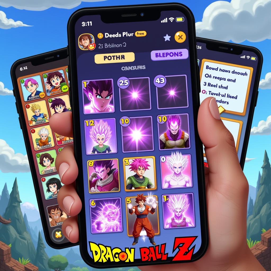 Chơi game Dragon Ball Z: Dokkan Battle trên điện thoại