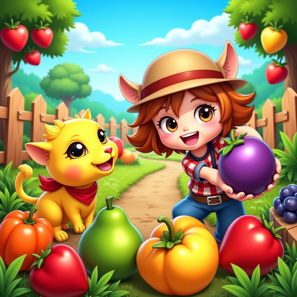 Đồ họa đẹp mắt của Farm Heroes Saga