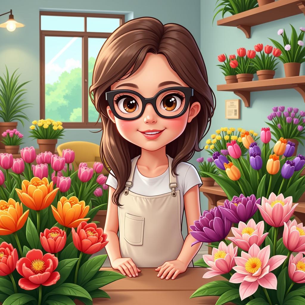 Trò chơi mô phỏng kinh doanh hoa online - Flower Shop Tycoon