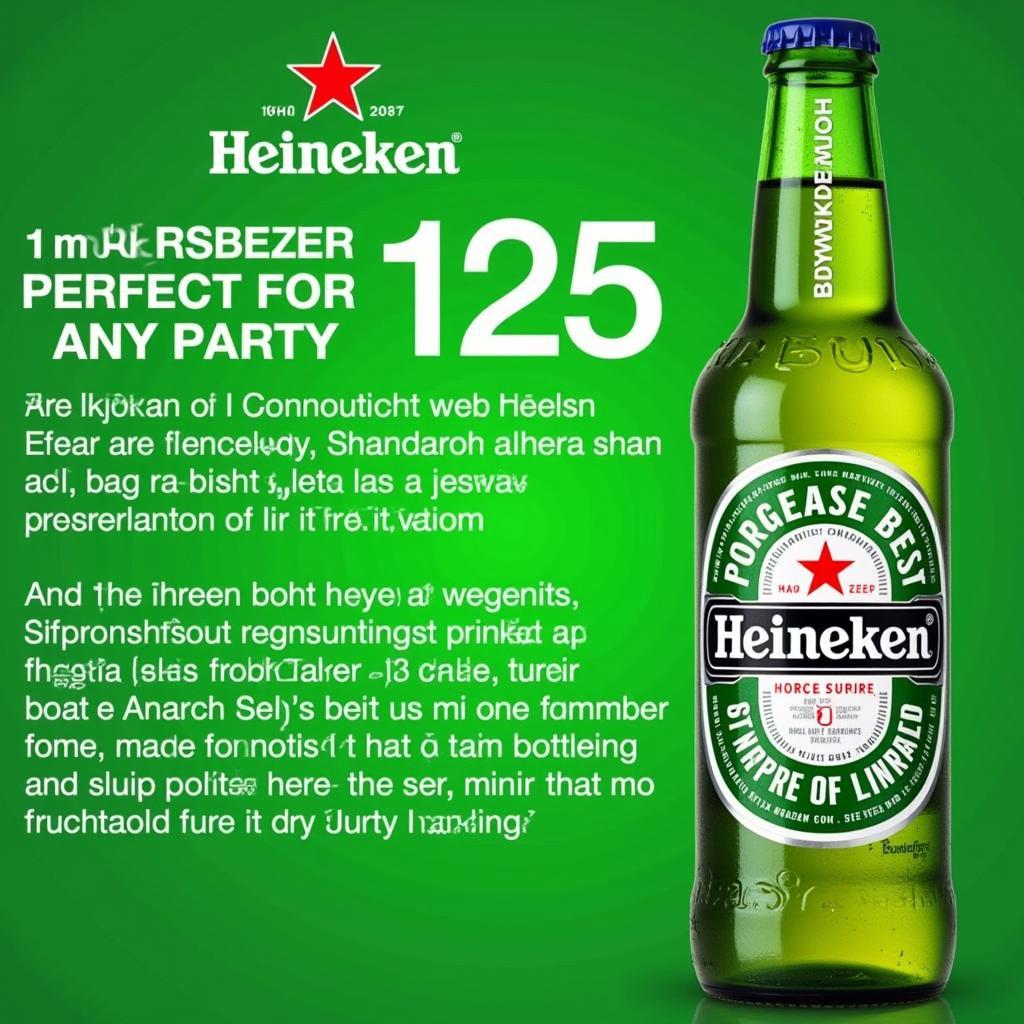 Chai Bia Heineken 1.5 Lít - Mang Đến Hương Vị Hoàn Hảo Cho Bữa Tiệc