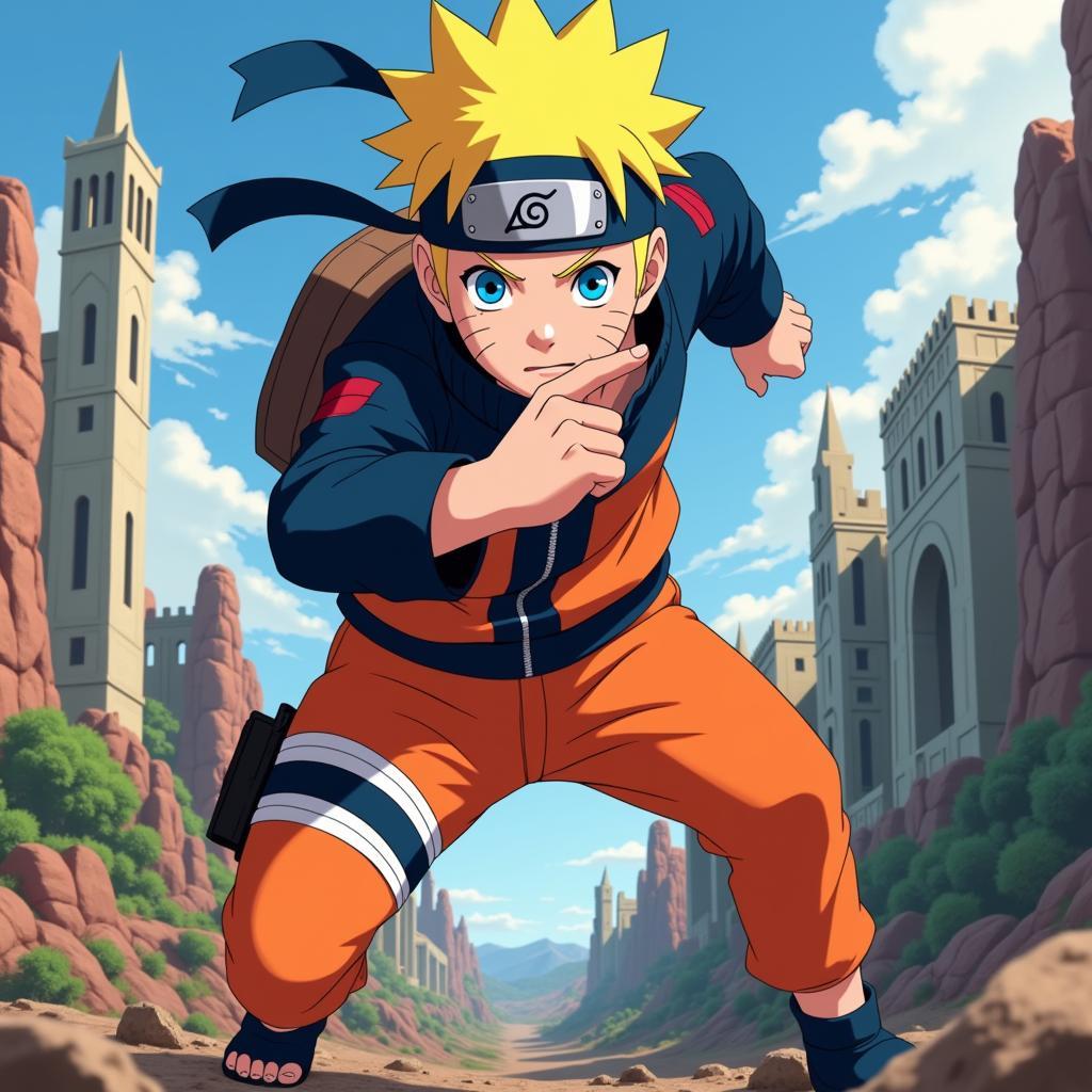 Hình nền máy tính 4K Naruto phong cách anime