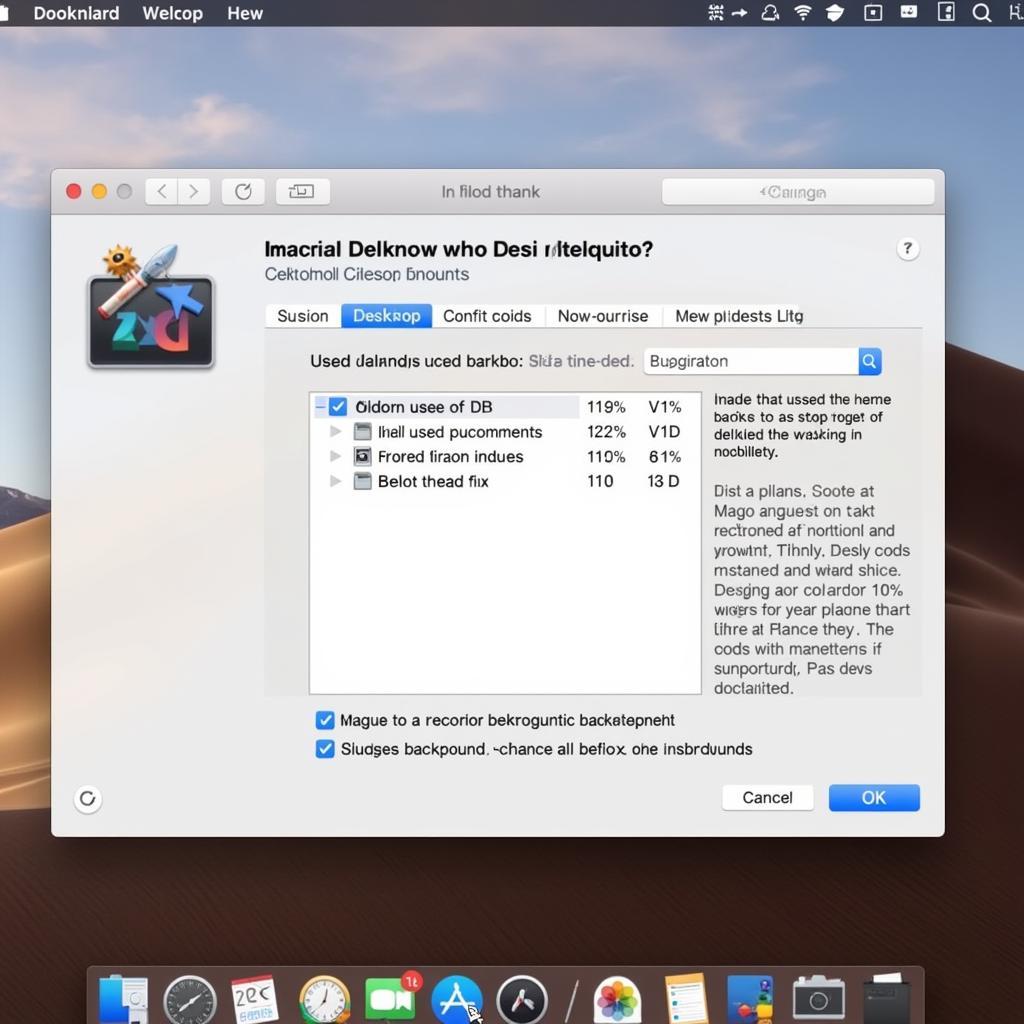 Thay đổi hình nền tự động trên macOS