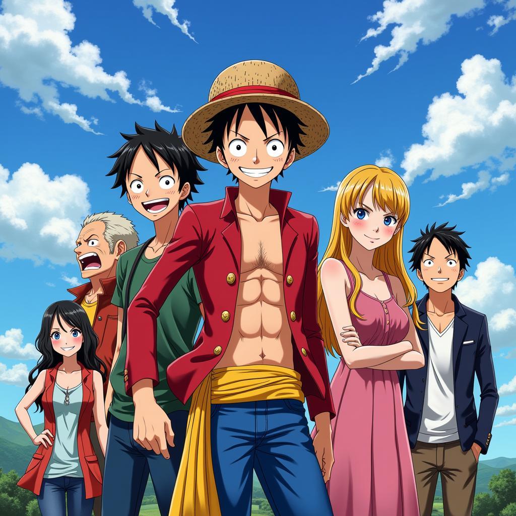 Hình nền máy tính anime 4k, One Piece