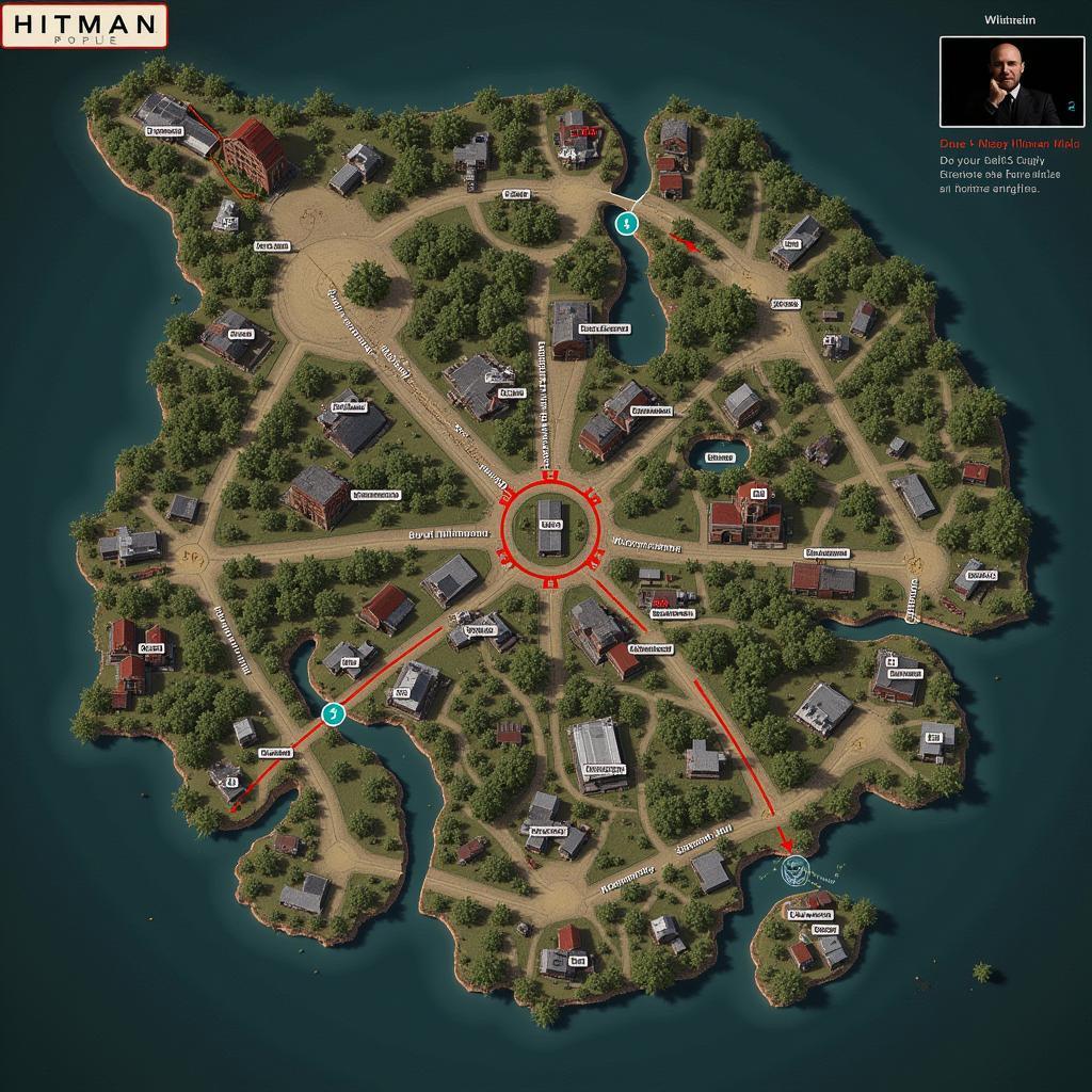 Hitman Game Map - Thế Giới Mở Mê Cung