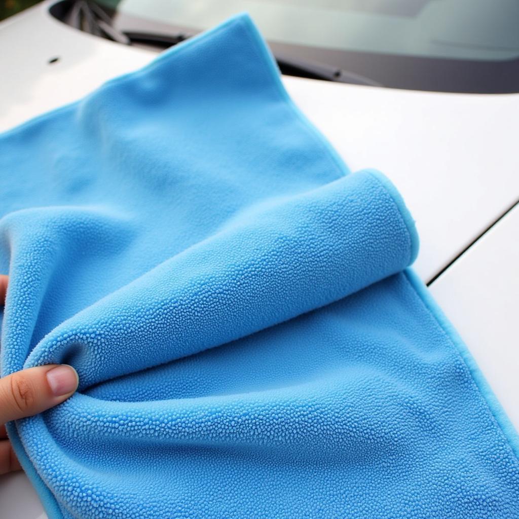 Khăn Lau Rửa Xe Ô Tô Bằng Microfiber