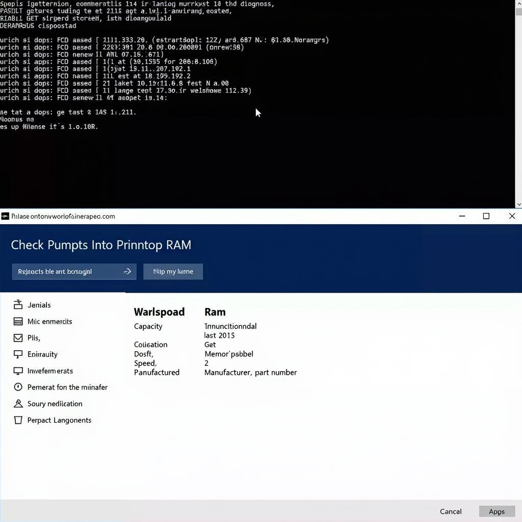 Kiểm tra RAM máy tính Win 10 bằng Command Prompt