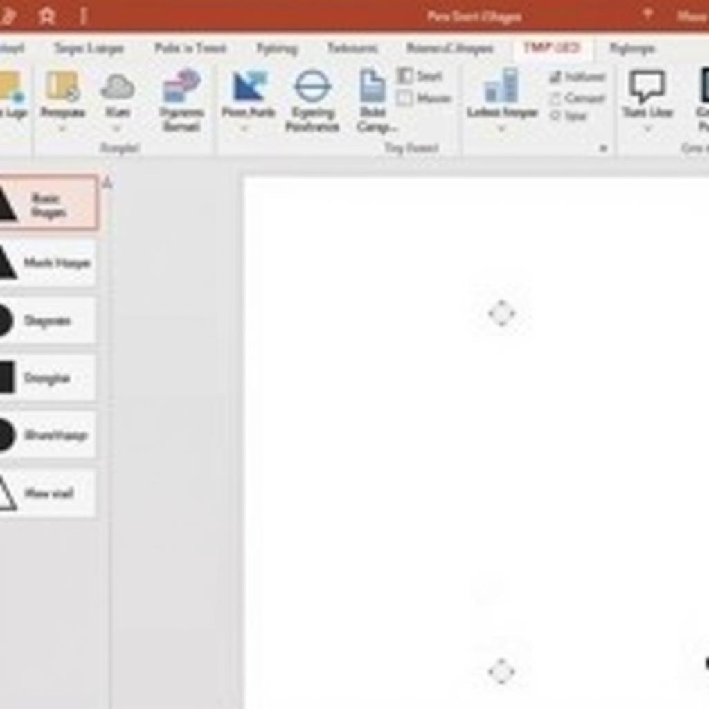 Tìm kiếm hình dạng lập hình trên PowerPoint 2010