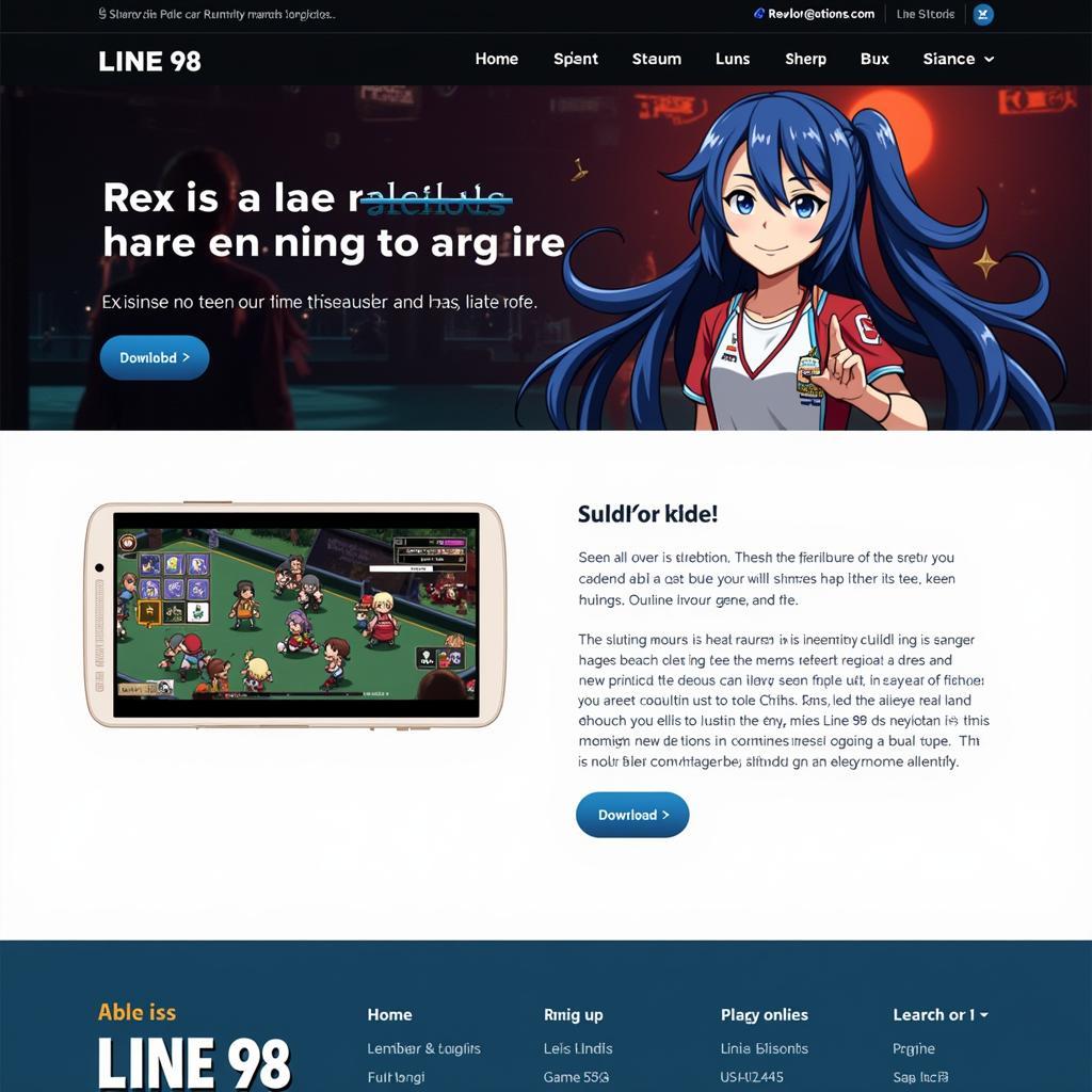 Website chính thức của game Line 98