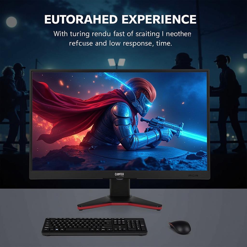 Gaming monitor with high refresh rate and fast response time