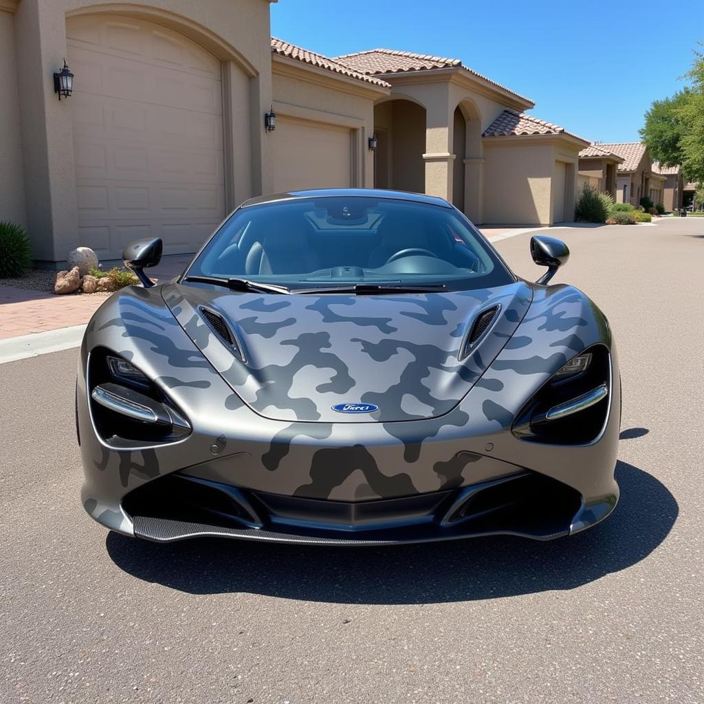 McLaren 720S Wrap Camo: Phong Cách Quân Sự Cá Tính