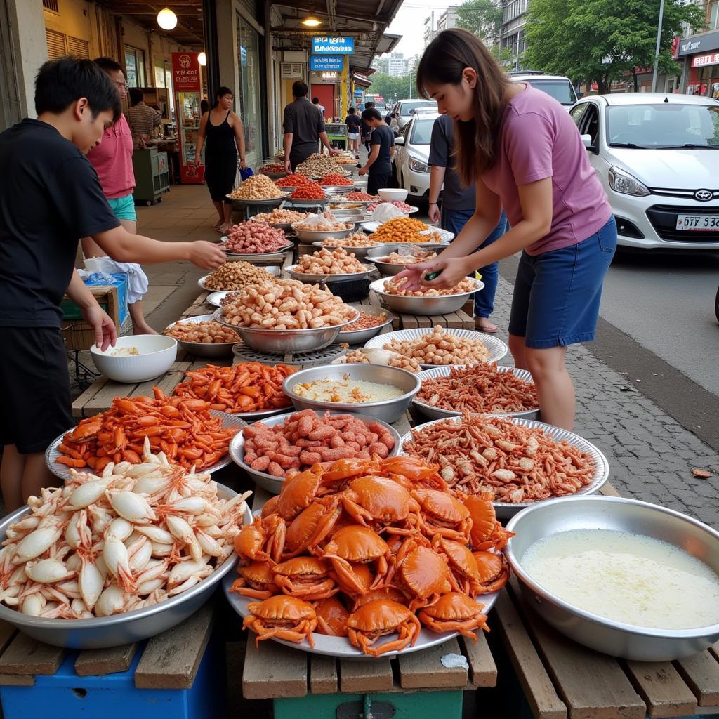 Mua Càng Cua Đồng Ở Chợ Kim Biên