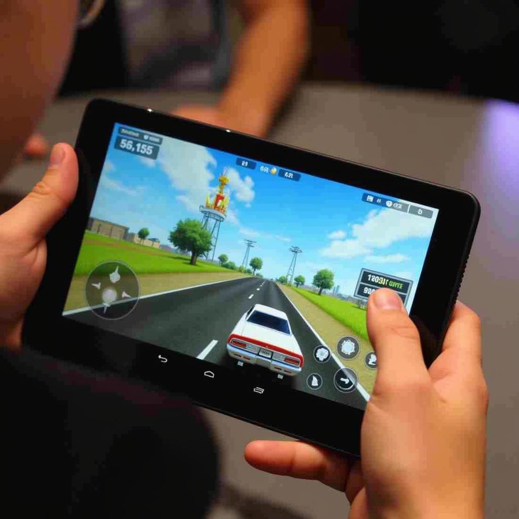 Máy tính bảng Nexus 7 2013 được sử dụng để chơi game