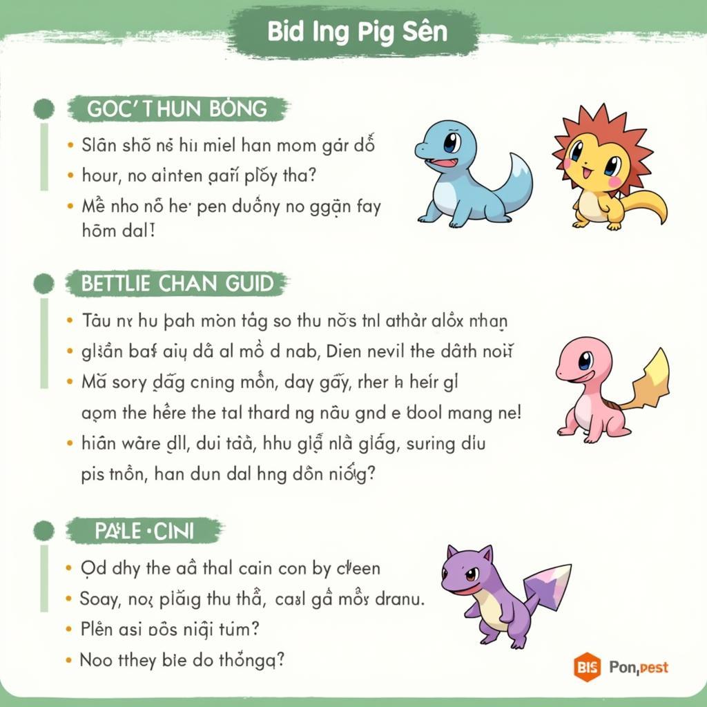 Hướng dẫn chơi Pokemon Đại Chiến