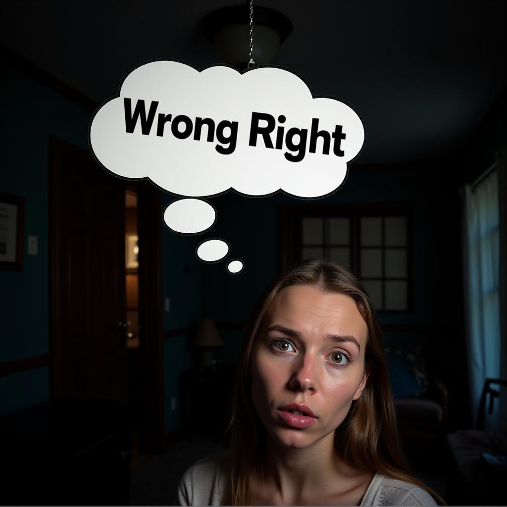 Hình ảnh về hiện tượng nghe thấy tiếng "Wrong Right"