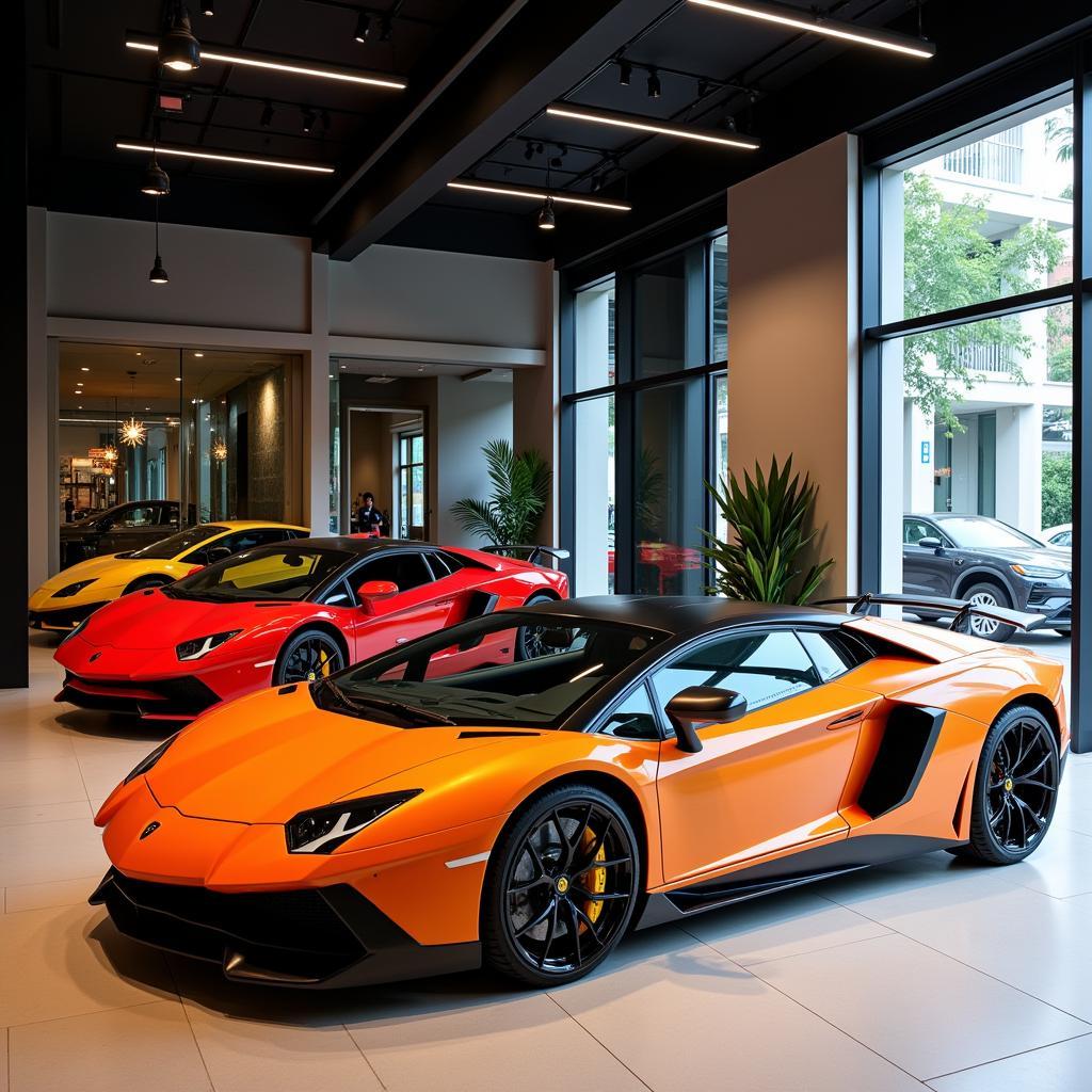 Showroom Lamborghini Hà Nội - Nơi trưng bày những siêu xe đẳng cấp