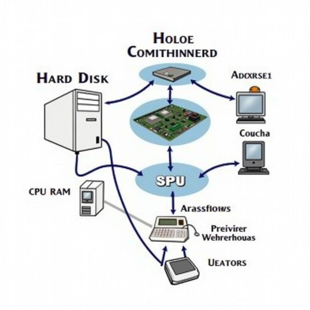 Sơ đồ cấu trúc chung của máy tính