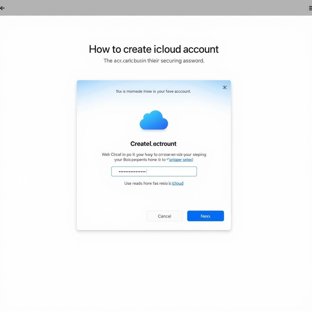 Hướng dẫn tạo tài khoản iCloud trên máy tính