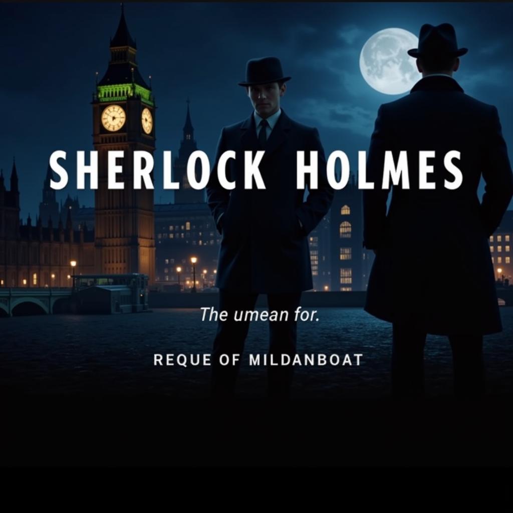 Sherlock Holmes 2: Trò chơi bóng tối - Màn hình chính