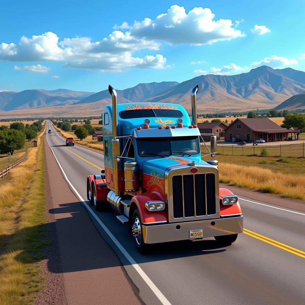 Trò Chơi Lái Xe Đầu Kéo American Truck Simulator