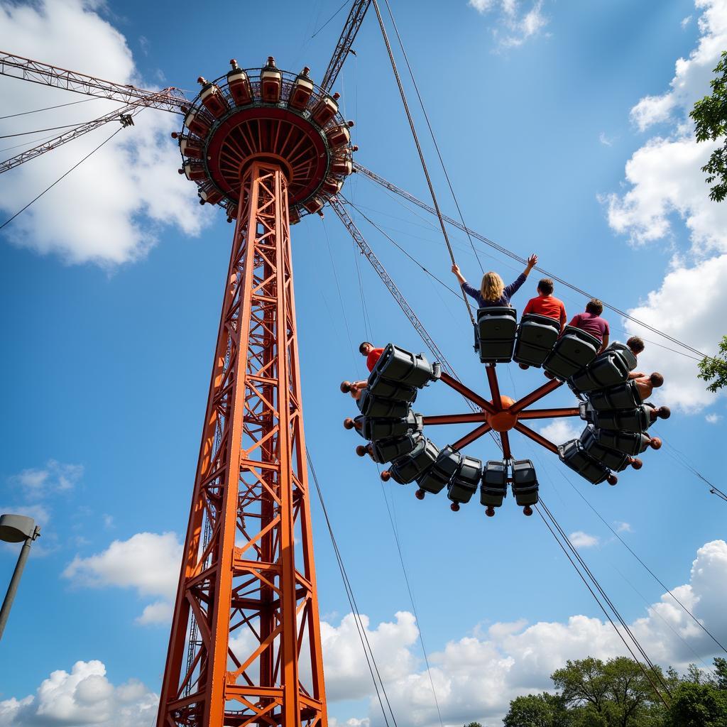 Trò chơi Vòng xoay Trời tại Hạ Long Park