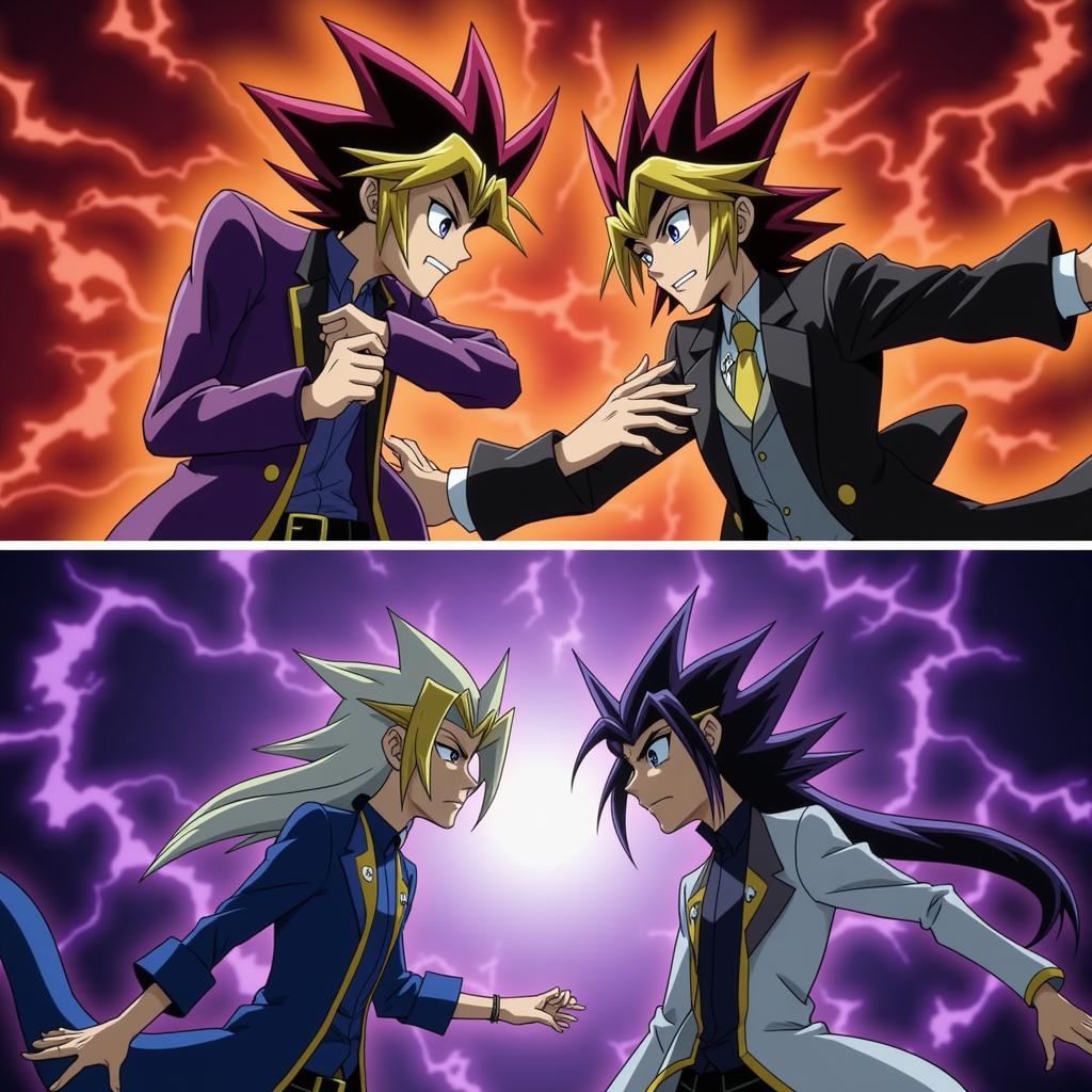 Yugi và Kaiba trong trận chiến quyết liệt tại Vua Trò Chơi Yu-Gi-Oh Tập 11