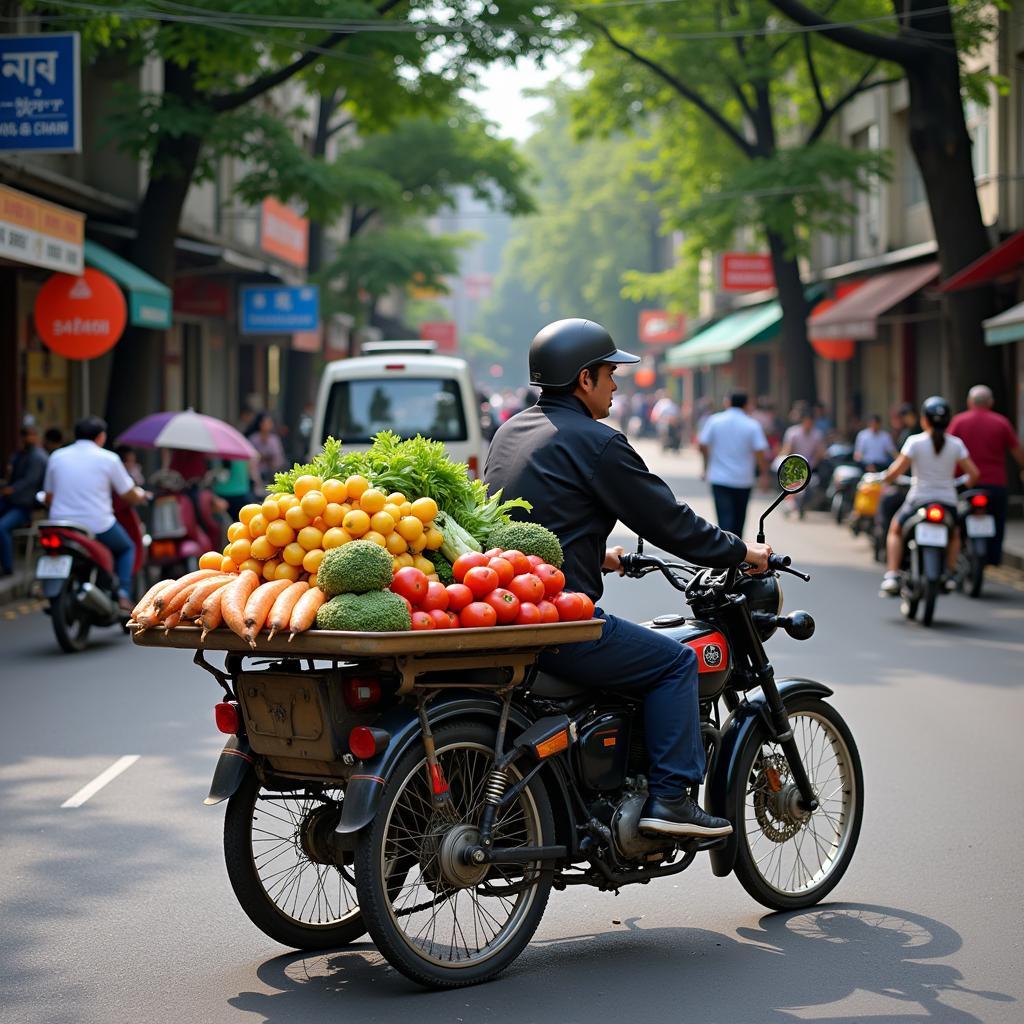 Xe ba gác bán hàng rong - Nét văn hóa độc đáo của Hà Nội