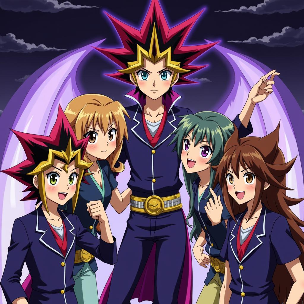 Yugioh tập cuối tiếng Việt: Hình ảnh Yugi và những người bạn