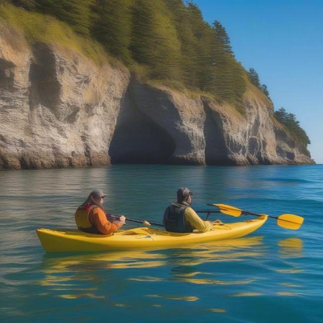 Chèo thuyền kayak trên biển - Khám phá vẻ đẹp thiên nhiên hoang sơ