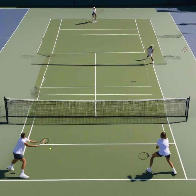 Chiến thuật lên lưới trong tennis đôi