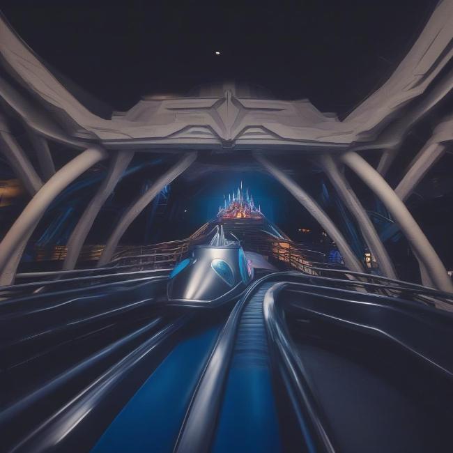 Space Mountain - Trò chơi cảm giác mạnh tại Disneyland