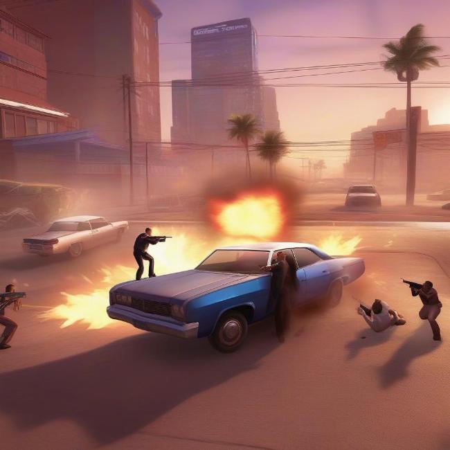 Đấu súng nghẹt thở trong Gangstar Vegas