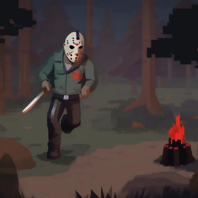 Jason Voorhees trong game Friday the 13th: Killer Puzzle