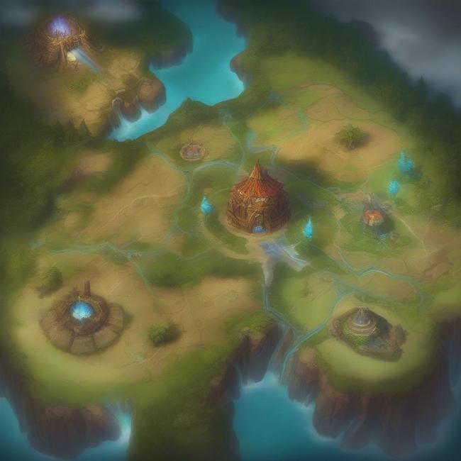 Bản đồ Summoner's Rift trong Liên Minh Huyền Thoại