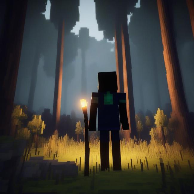 Trải nghiệm kinh dị trong Minecraft với Slenderman