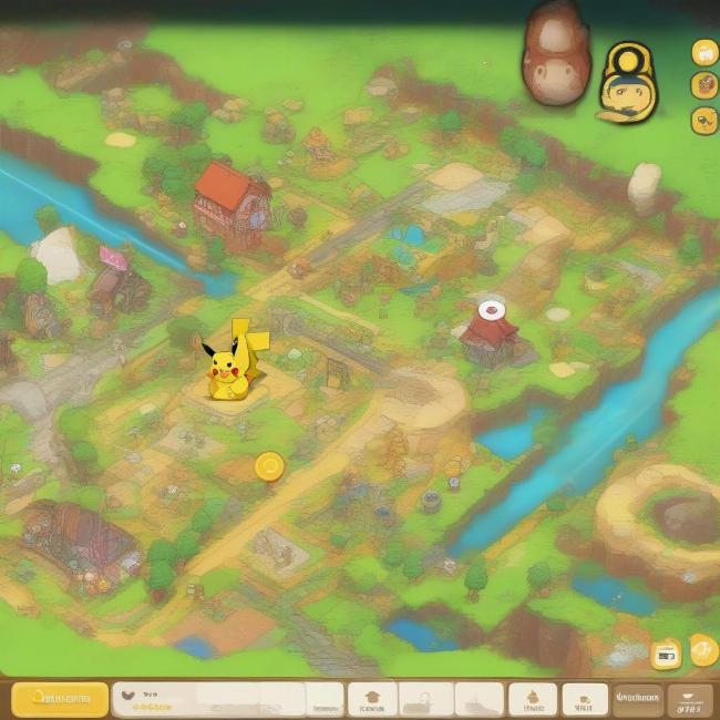 Giao diện trò chơi Pikachu online hấp dẫn và dễ sử dụng