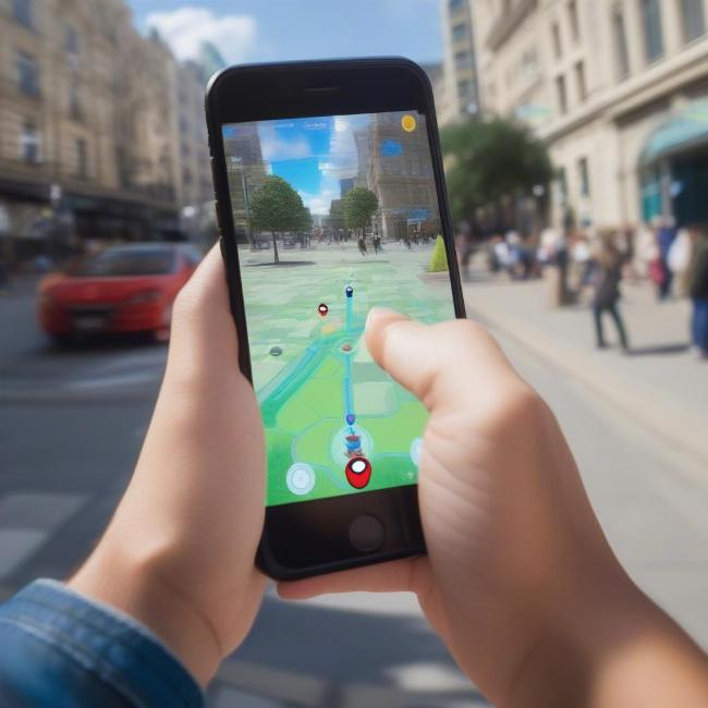 Pokemon Go Gameplay trên điện thoại
