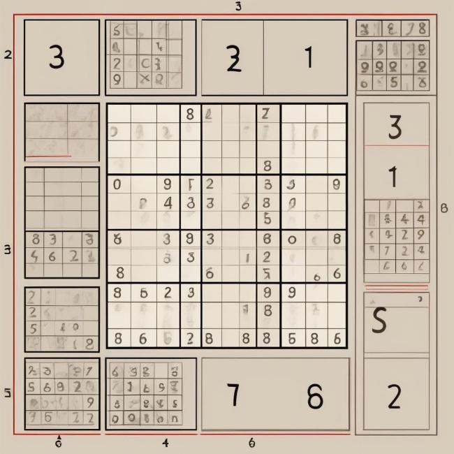 Quy tắc cơ bản của trò chơi Sudoku: mỗi hàng, cột, và vùng 3x3 chứa số 1-9 không lặp lại