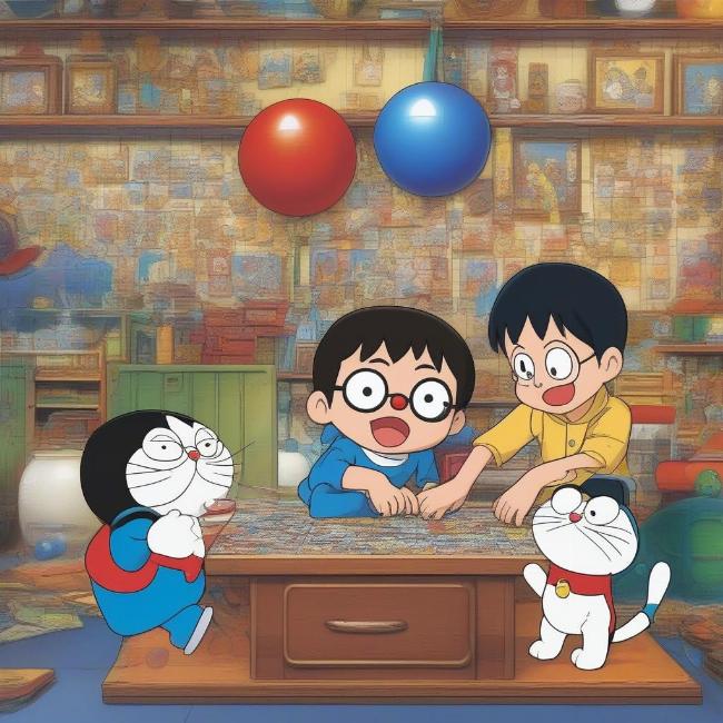 Tải Trò Chơi Nobita Giải Đố Cùng Doraemon