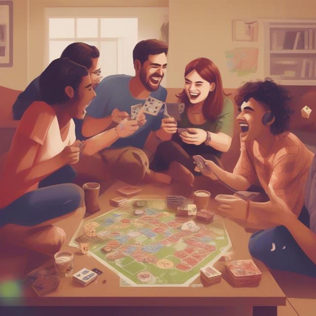 Tổ chức buổi chơi game cùng bạn bè: Board game, game mobile