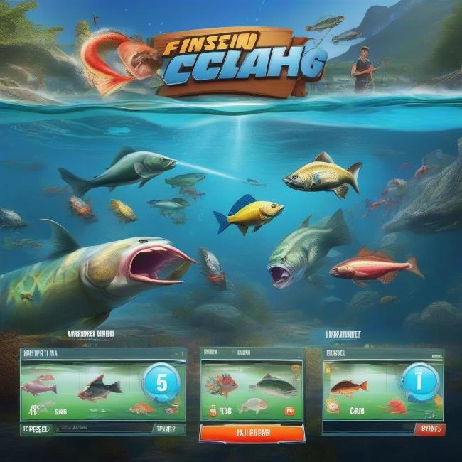 Trận đấu câu cá nảy lửa trong Fishing Clash