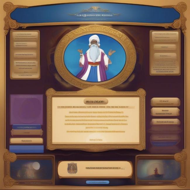 Giao diện trò chơi thần đèn Akinator